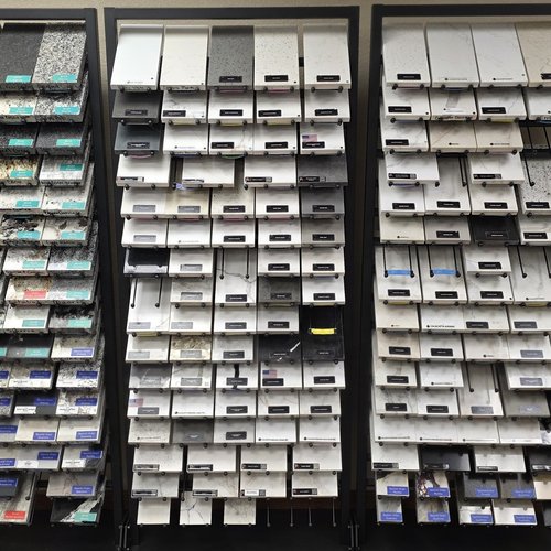 Granite and Quartz Sample Display