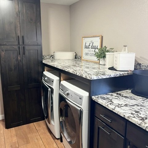 Kitchen_Coffee Bar_Laundry – Persia Pearl Granite with an eased edge profile (2)