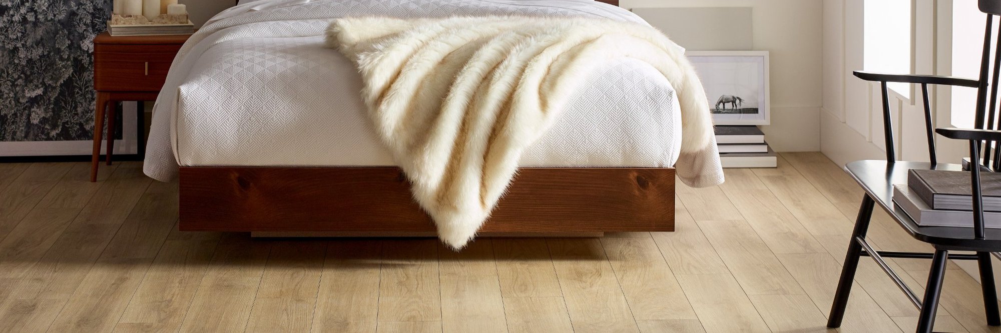 Bedroom vinyl flooring in Riverton, WY at Plains Floor & Window Covering